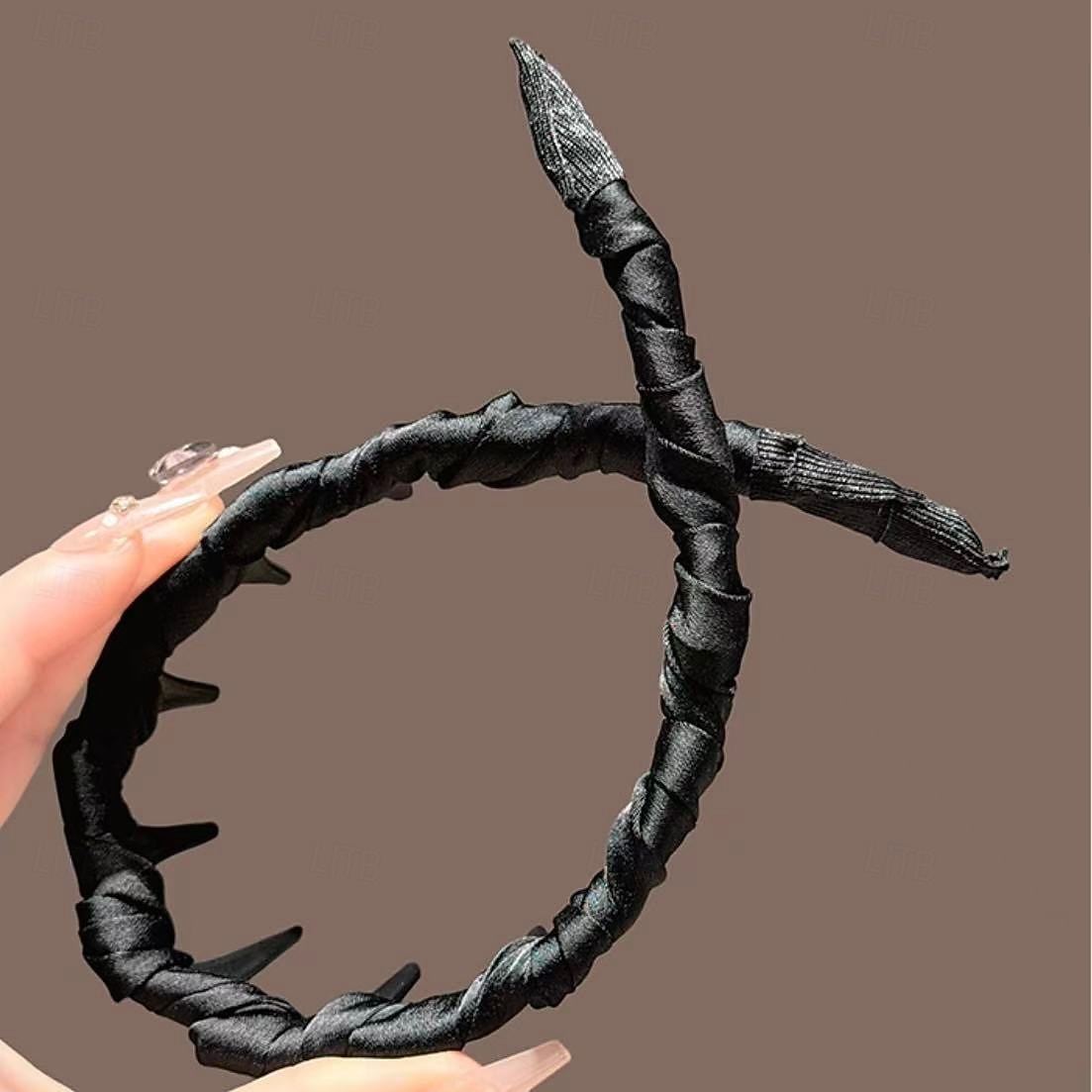 Diadema retro de calavera alta con perlas para mujer, 3/6 unidades, diadema francesa antideslizante con dientes, elegante accesorio para peinar el cabello y lavarse la cara. 2025 - $9.99 –P8