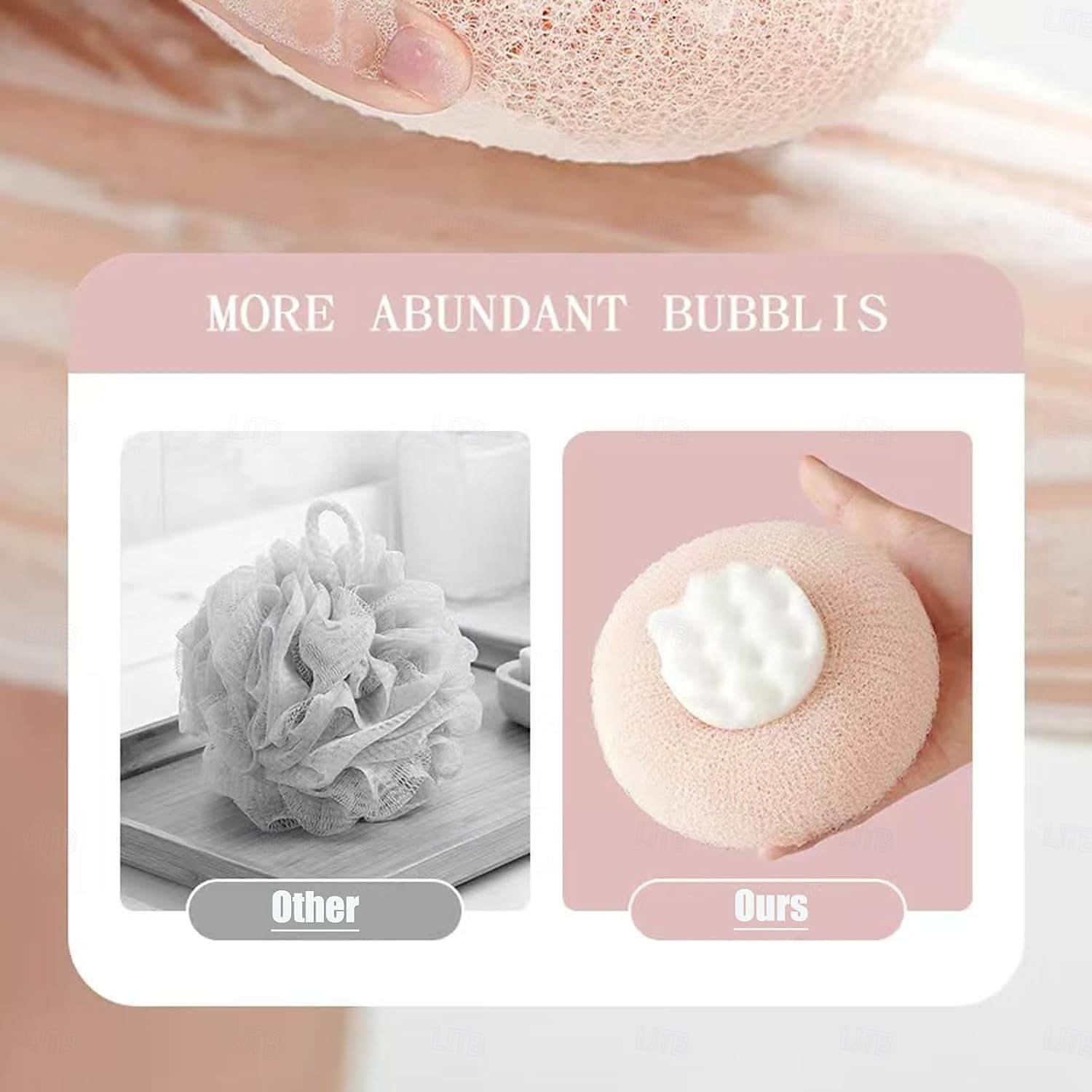 Confezione da 4 palline da bagno super morbide con ventosa a forma di girasole, 2 in 1, spugna da bagno esfoliante con spazzola per la pulizia, accessori in spugna per doccia e corpo a rete per donne del 2026 a $11.99 –P6