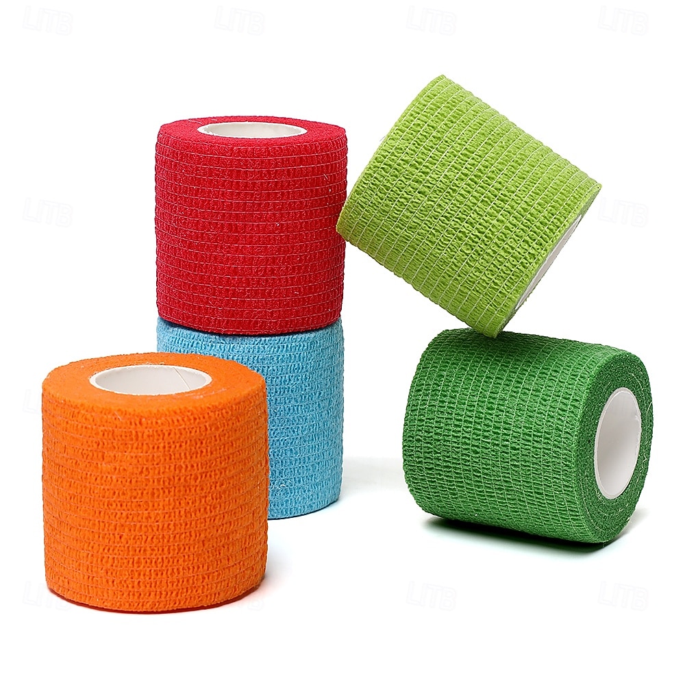 fasce elastiche sportive autoadesive colorate, fasce di supporto flessibili per ginocchia, dita, caviglie, polsi, spalle e articolazioni, protezione muscolare e prevenzione degli infortuni del 2025 a $3.49 –P10