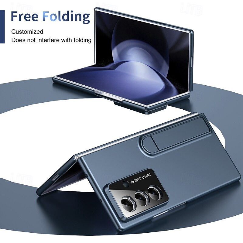 телефон Кейс для Назначение SSamsung Galaxy Z-образный сгиб 7 Z-сгиб 6 Z Fold 5 Z Fold 4 Кейс на заднюю панель и протектор экрана Откидная подножка Защита от удара Ретро 2025 - $14.99 –P3