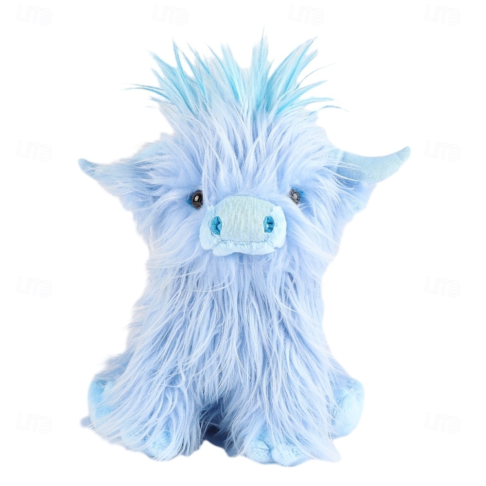 لعبة محاكاة بقرة المرتفعات المحشوة الناعمة لعبة حيوانية واقعية بقرة المرتفعات كاواي هدية للأطفال للأولاد والبنات هدية عيد ميلاد 2026 - $23.99 –P20