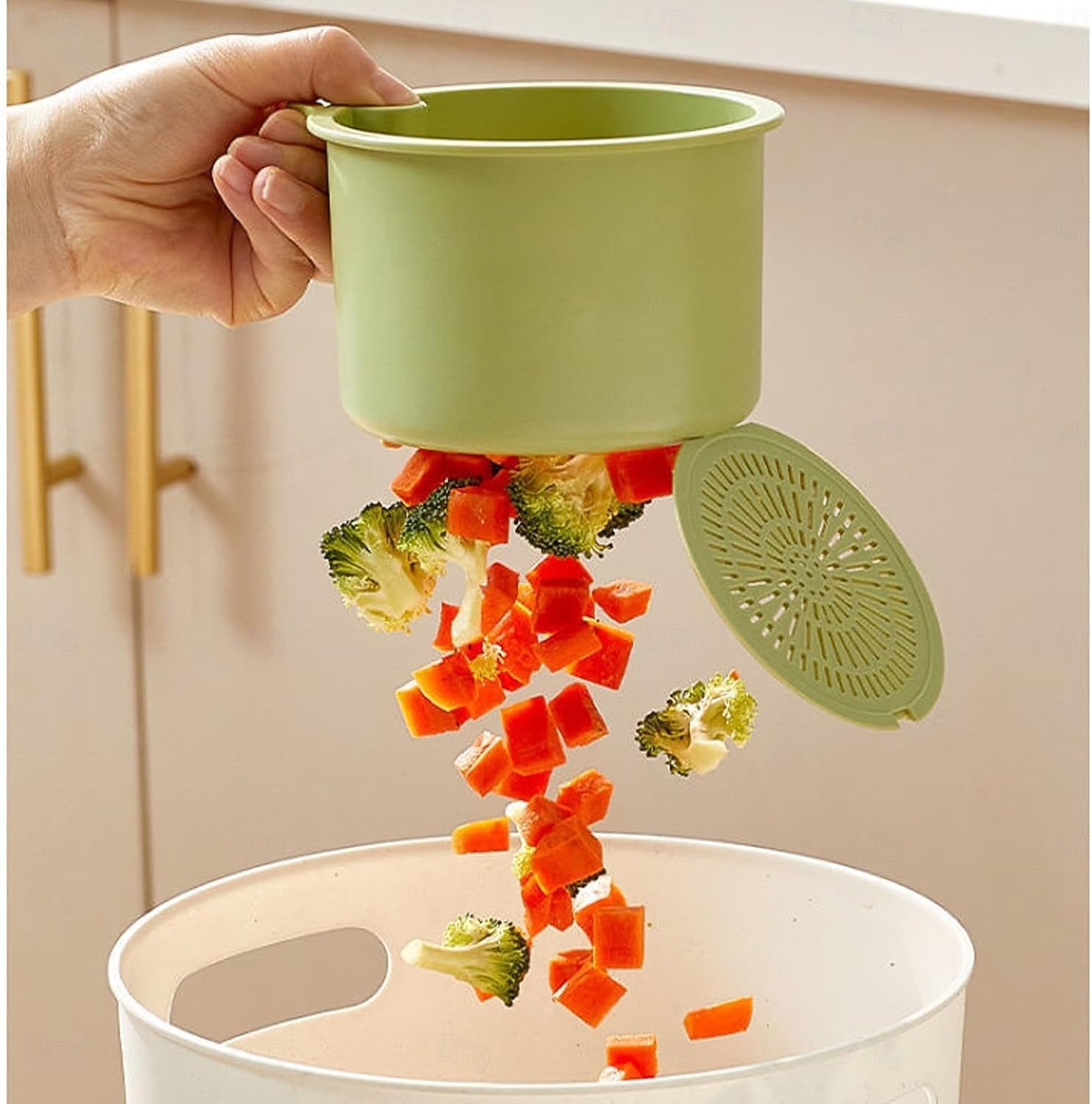 2025年 ワンボタン開閉式吊り下げシンクコーナーラック多目的野菜洗浄機/食器洗い機ホルダーキッチン、フルーツに最適 &野菜保存とスープストレーナー コレクション – $6.99 –P15