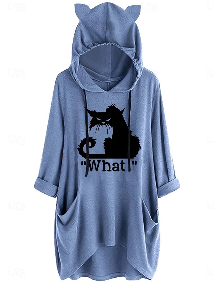 Femmes Sweat à capuche Uni Streetwear Occasionnel manche longue À capuche Hauts Réguliers Rue Fête Avec Poches Imprimé Jaune Rose Claire Bleu Gris Automne Hiver de 2025 ? $22.99 –P1