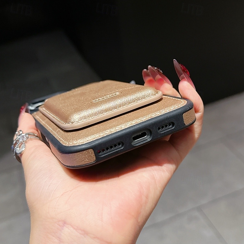 telefon Etui Til iPhone 17 Pro Max 17 Air 16 15 14 Pro Max Plus 16e 13 Pro Max Bakdeksel Magnetisk Kortspor Støtsikker Kontor / Bedrift TPU PU lær 2026 - $20.99 –P2