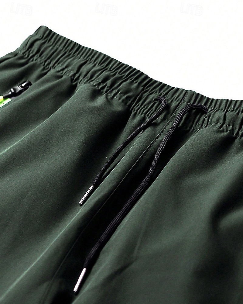 Per uomo Pantaloni Cargo Pantaloni Coulisse Elastico in vita Multi-tasche Semplice Indossabile All'aperto Quotidiano Campeggio & Escursionismo Moda Classico Nero Verde militare del 2025 a $15.49 –P3