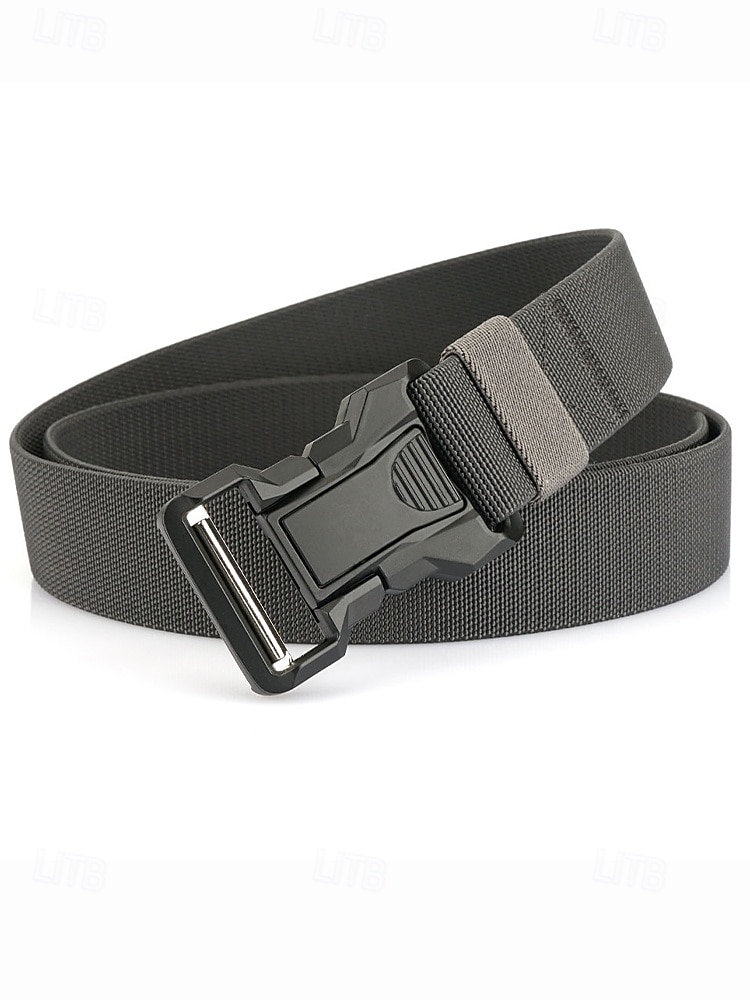 Ceinture tactique en nylon élastique pour homme avec boucle à dégagement rapide, ceinture en sangle réglable de style militaire pour la randonnée en plein air, le travail et le port quotidien de 2025 ? $14.99 –P7