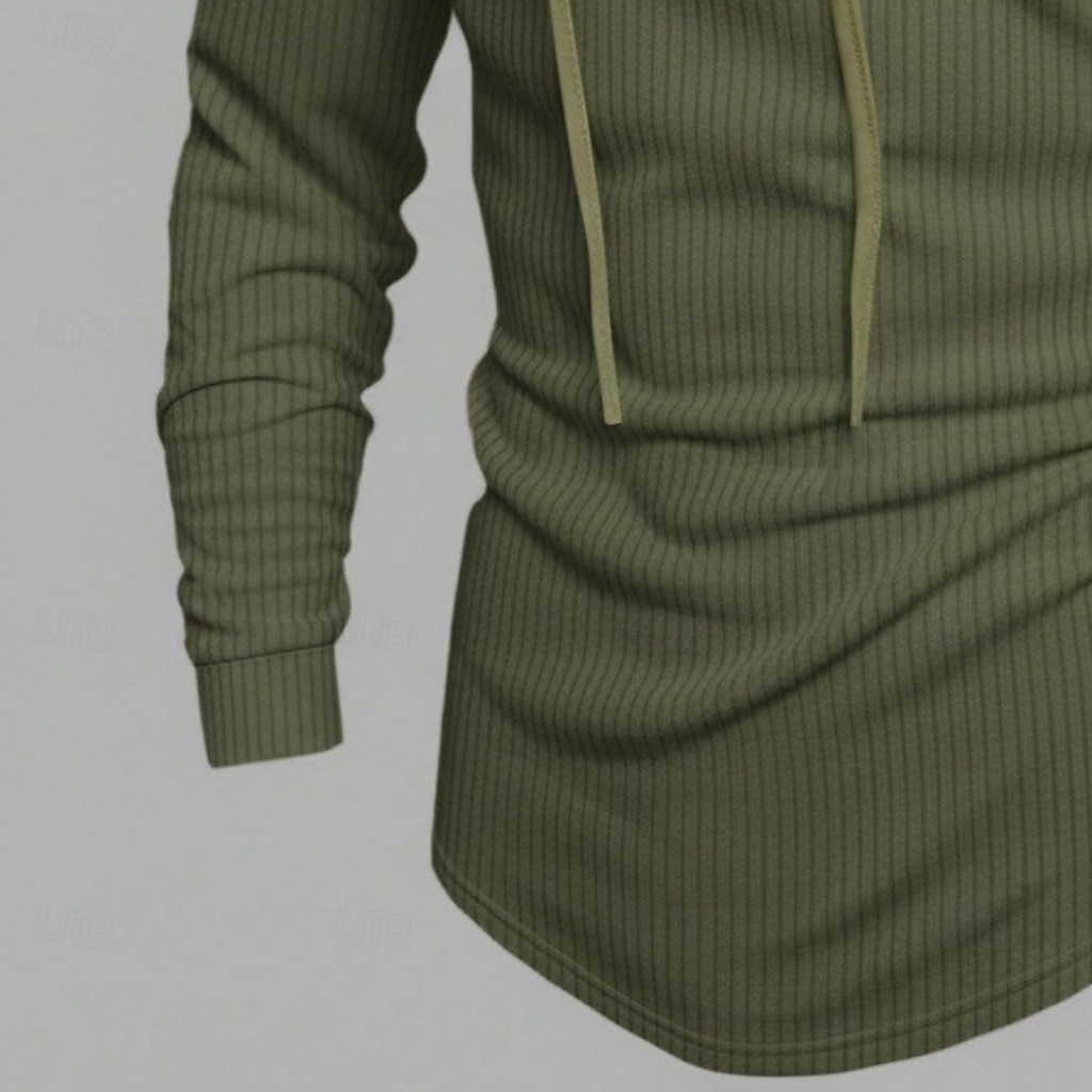 Per uomo Maglietta Maglietta a Maglia a Coste Camicia a Maniche Lunghe Manica Lunga Collo alla coreana Primavera Autunno Inverno Semplice Striscia di Fossa Moda Designer Essenziale Coulisse Lavoro a del 2025 a $25.99 –P5