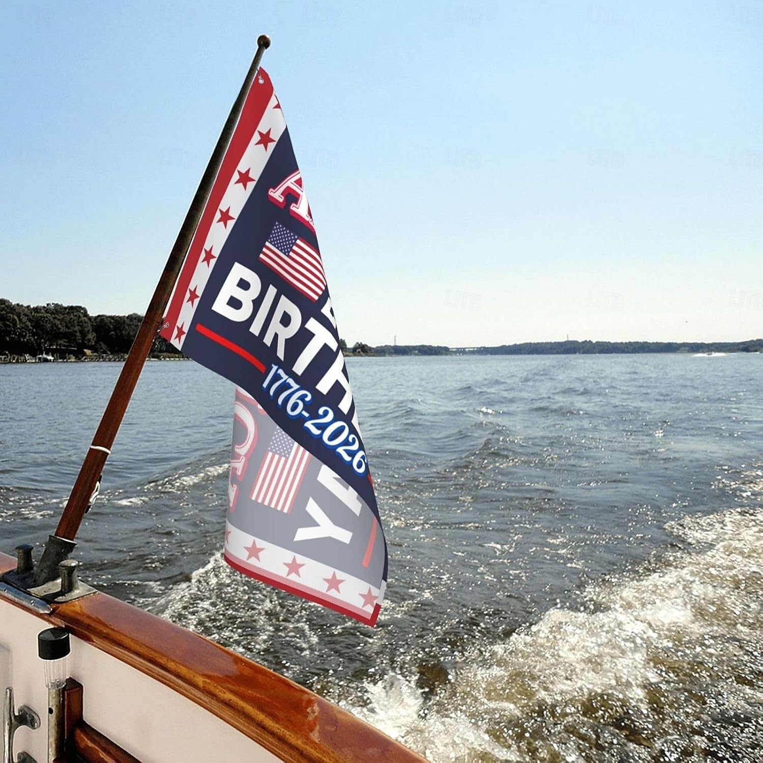 Bandiera del 250° anniversario degli Stati Uniti 1776-2026, striscione patriottico americano per esterni, per la celebrazione del giorno dell'indipendenza, per la decorazione di giardini, cortili o del 2026 a $11.49 –P4