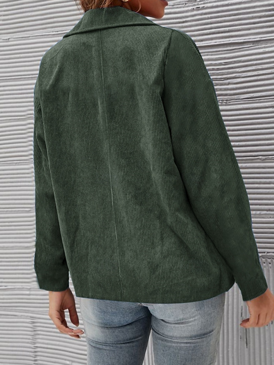 Γυναικεία Casual Jacket Άνετο Αναπνέει Τσέπη Κουμπιά Καθημερινό Σκέτο Διακοπές Δρόμος Causal Καθημερινά Ρούχα Μονόπετο Κανονικό Απορρίπτω Κανονικό Μακρυμάνικο Εξωτερικά ενδύματα Λευκό Θαλασσί Φούξια 2026 - $33.99 –P2