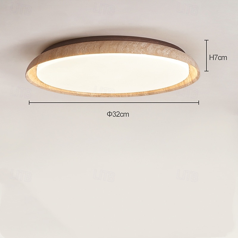Plafonnier LED à intensité variable en continu, luminaire décoratif de plafond en pierre, plafonnier LED de 50 cm, design circulaire et rond, luminaire LED pour la maison &bureau 110-240v de 2025 ? $378.59 –P3