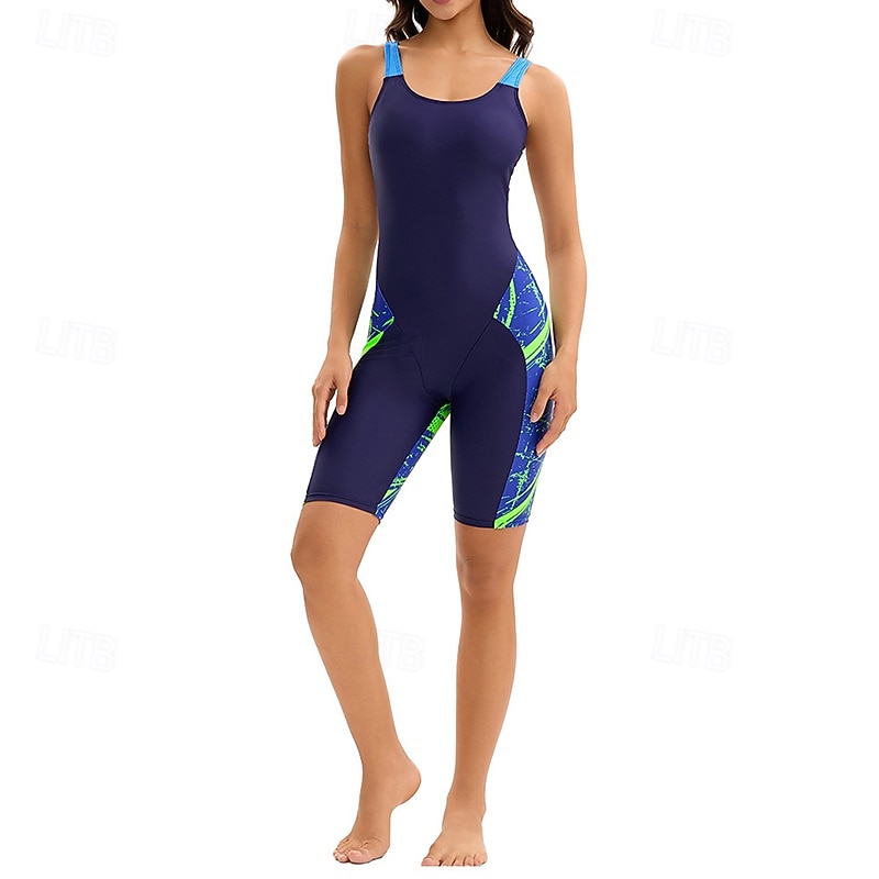 Mulheres Anti Atrito Trajes de banho de corpo inteiro Segunda-pele para Mergulho Retalhos UPF50+ Secagem Rápida Elasticidade Alta Sem Manga Roupa de Banho Surfe Mergulho Snorkeling Verão de 2026 por $25.99 –P6