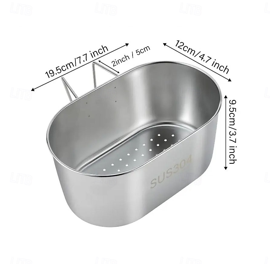 ruostumattomasta teräksestä valmistettu viemärisuodatin, keittiön viemärisuodatin rei'itetyllä verkolla, kestävä soikea monitoiminen astianpesukone ruokajätteen suodattamiseen ja hedelmien tai 2025 - $15.99 –P13