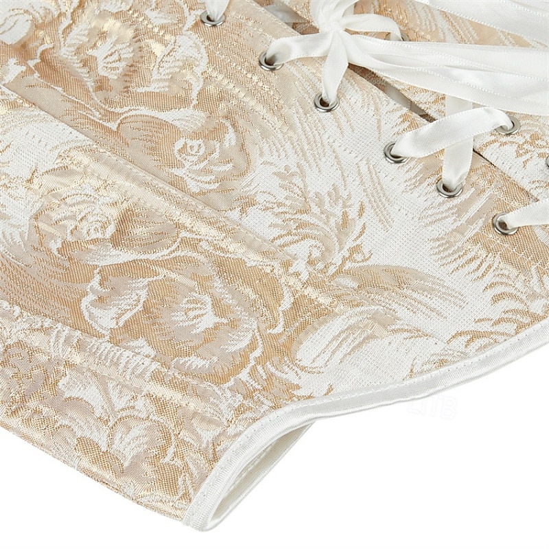 Dámské Stahovací korzet/stahovací prádlo Stahovací spodní prádlo Sexy korzet Sexy Sladký Květinový Slátanina Dovolená Párty ulice Bez rukávů Do U Zlatá černá Zlatá Jaro Podzim Na míru 2026 - $35.99 –P8