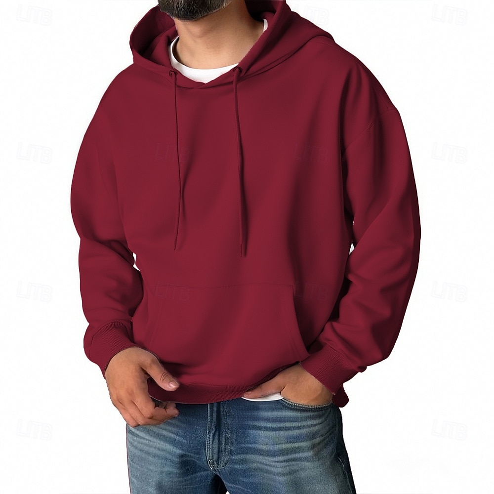 Per uomo Felpa con cappuccio Aalbicocca Blu denim Blu 1# Nero Bianco Con Cappuccio Semplice Tasca Sport & Outdoor Quotidiano Ferie Poliestere Streetwear Essenziale Casual Primavera Autunno del 2026 a $22.99 –P5