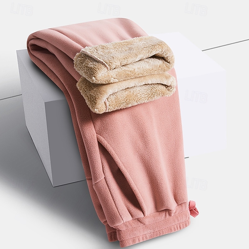 Per uomo Pantaloni da tuta Pantaloni in Pile Pantaloni Pantaloni invernali Coulisse Tasca Elastico in vita Semplice Comodità Caldo Sport all'Aperto Quotidiano Moda Casual Nero Rosa Micro-elastico del 2026 a $26.99 –P1