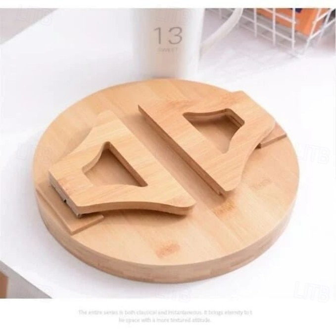 Plateau d'accoudoir de canapé en bois pliable, table ronde confortable, support de clip de bras de canapé, flexible, antidérapant, organisateur de télécommande pour boissons, collations, accessoire de 2026 ? $24.99 –P6