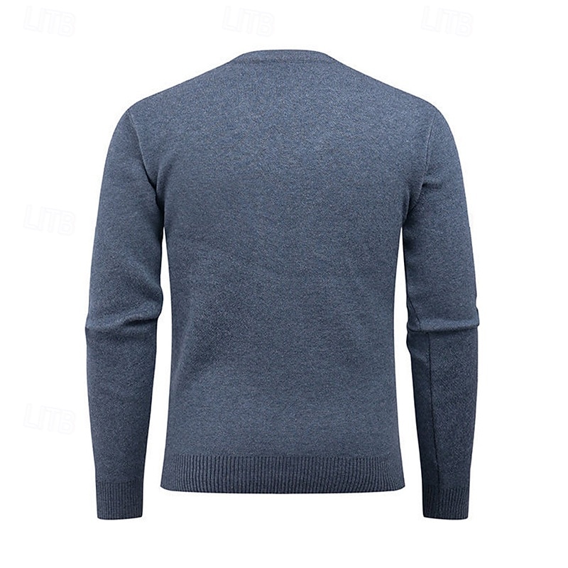Per uomo Maglione Maglione a maglia A Coste Maglia Top Regolari Lavorato a maglia Plaid Scollo a V Moda Essenziale Vacanza Abbigliamento quotidiano Abbigliamento Primavera Autunno Blu marino Cachi S del 2026 a $34.99 –P6