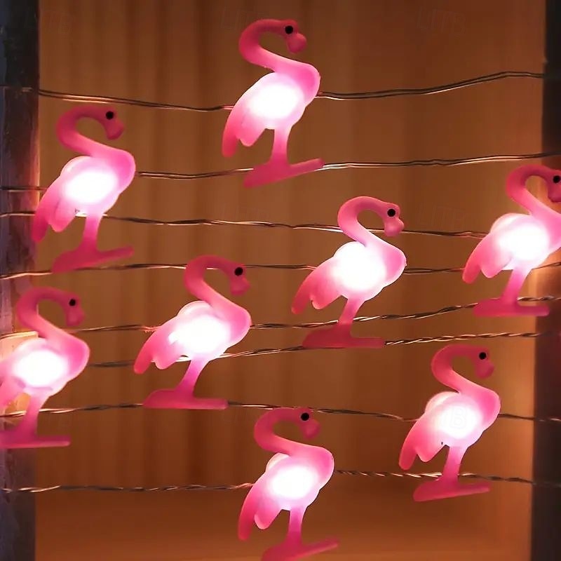 LED kuparilankavalot Pinkki flamingo joulun keijukaisnaruvalo 2m 20LED paristokäyttöinen kirsikkapuun kukkavalot jouluhäät uudet vuosi juhlat syntymäpäivä kotipuutarhakoristukset 2025 - $10.49 –P3
