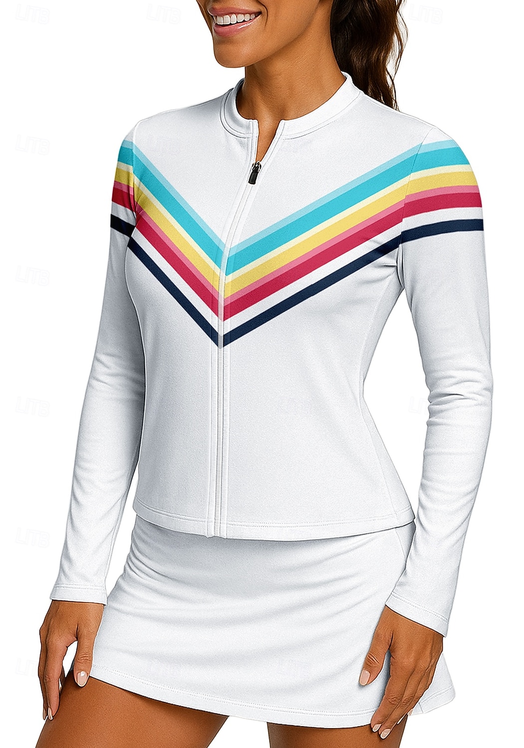 Camisa Manga Larga Con Tenis Mujer Blusa Blanca Tenis Cafe Outfit