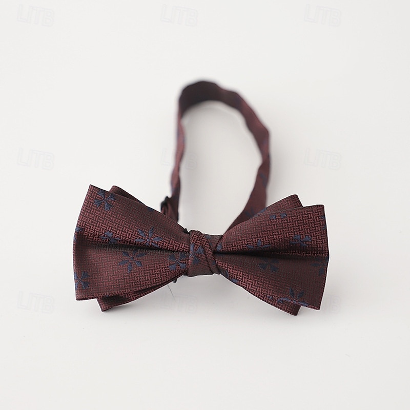 2026年 男性用 蝶ネクタイ 現代コンテンポラリー リボン グラフィック ウェディングパーティー デイリーウェア  コレクション – $5.49 –P5