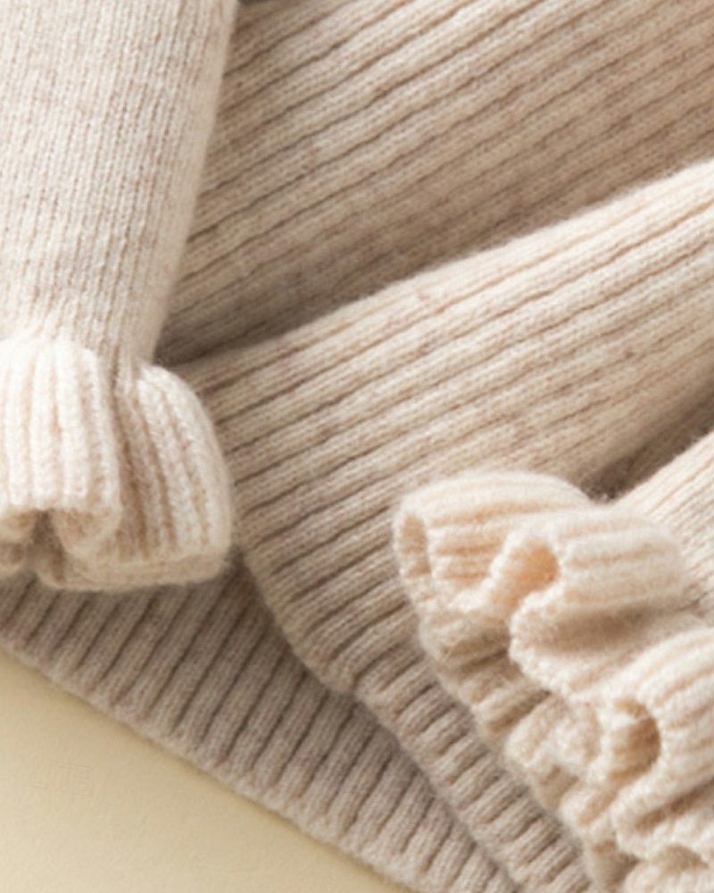 Pentru femei Pulover Plover Șic Stradă Casual Culoare solidă Guler Pe Gât Tricotat Manșon Lung Topuri obișnuite Tricotat Zilnic Ieșire Sfârșit de săptămână Negru Alb Toamnă Iarnă 2025 - $25.99 –P11