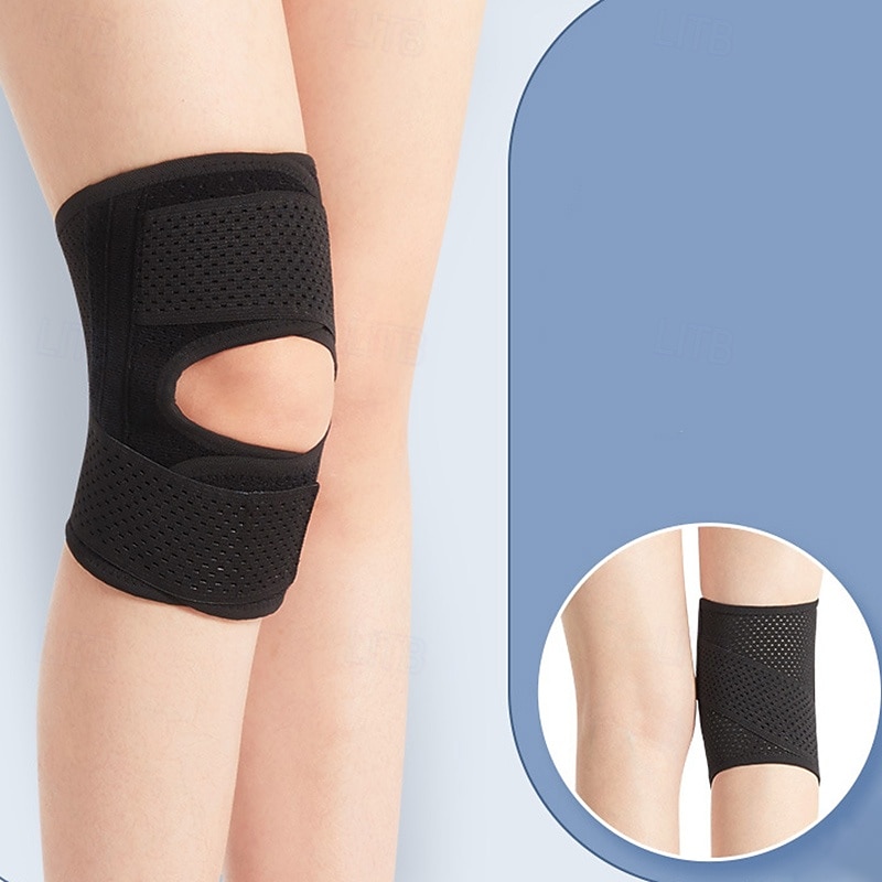 Feminino Pacote com 2 joelheiras de compressão esportiva Anti-Escorregar Tecido Dor no joelho Suporte de joelho Para Exercite-se LCA Levantamento de peso de 2025 por $11.49 –P6