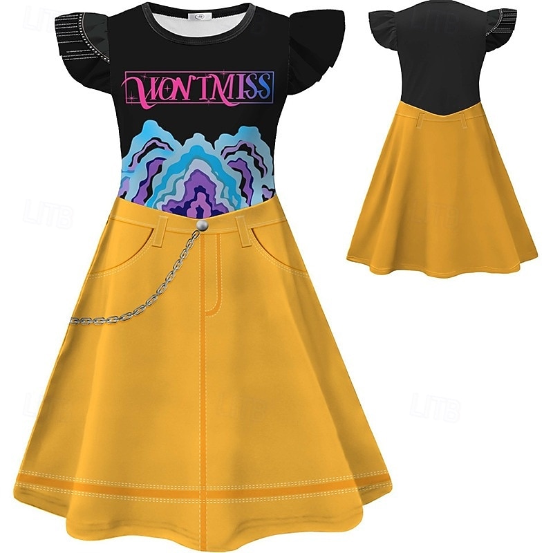 Korean Idol Inspired Pop Star Costume Fancy Dress Virtual Idol Movie Cosplay for Girls' Kids Halloween Carnival Performance Comic Con Anime Expo 2026 - $20.99 –P3