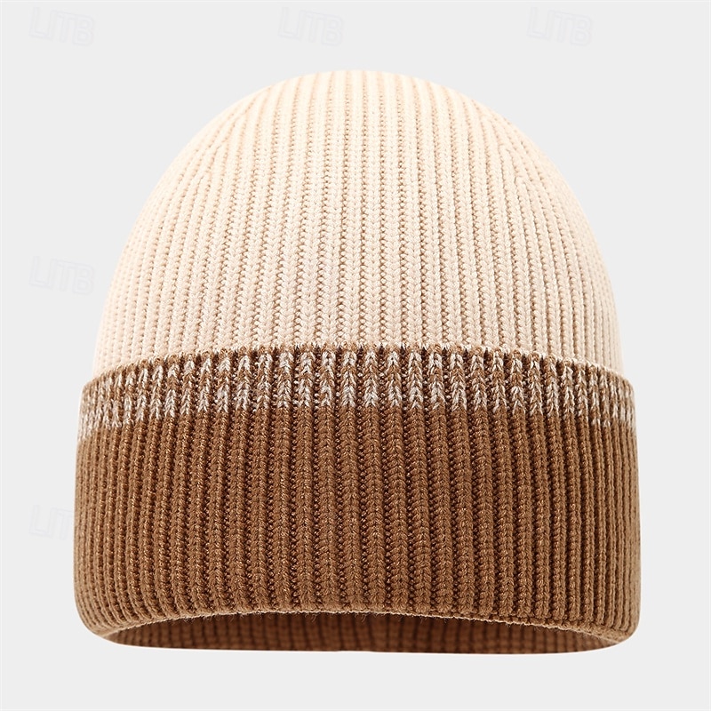 Homens Gorro Chapéus de inverno Gorros Conjunto de chapéu e luvas Gorro de inverno Caqui Cinzento Claro Fibras Acrilicas 3 Peças Tricotado Aconchegante Roupa Diária Para Noite Bloco de cor Quente de 2025 por $28.99 –P14