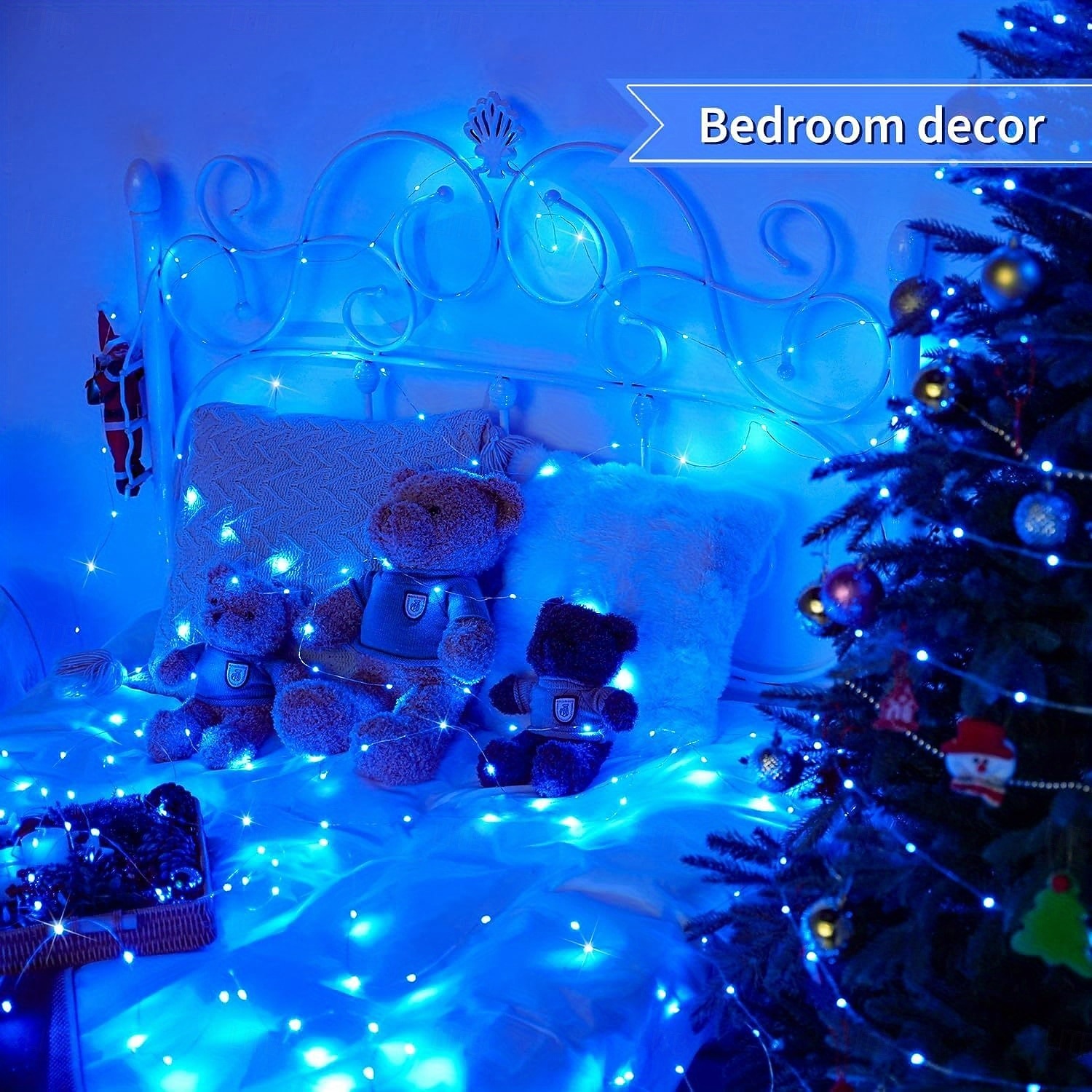 2026年 2個 20M/66FT 200 LEDビーズ ハロウィン 結婚式 パーティー 祭り フェアリーストリングライト 室内外使用 祭りデコレーションライトストリング AAA防水バッテリーボックス リモートコントロール  コレクション – $23.99 –P9