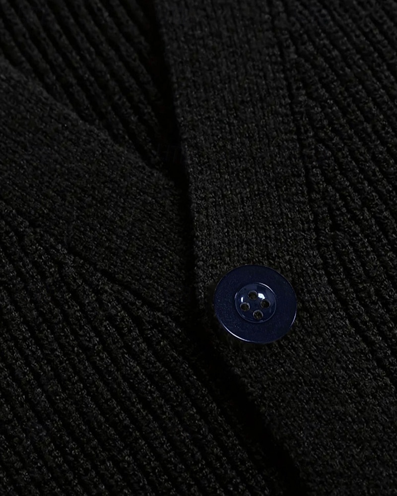 Ανδρικά Πουλόβερ γιλέκο Φόρεμα πουλόβερ Γιλέκο Πλεκτά Γιλέκο ζακέτα Κοτλέ Πλέκω Κανονικά μπλουζάκια Κουμπιά Σκέτο Λαιμόκοψη V Μοντέρνα Κλασσικό Διακοπές Καθημερινά Ρούχα Ρούχα Φθινόπωρο Χειμώνας Μαύρο 2026 - $13.99 –P5