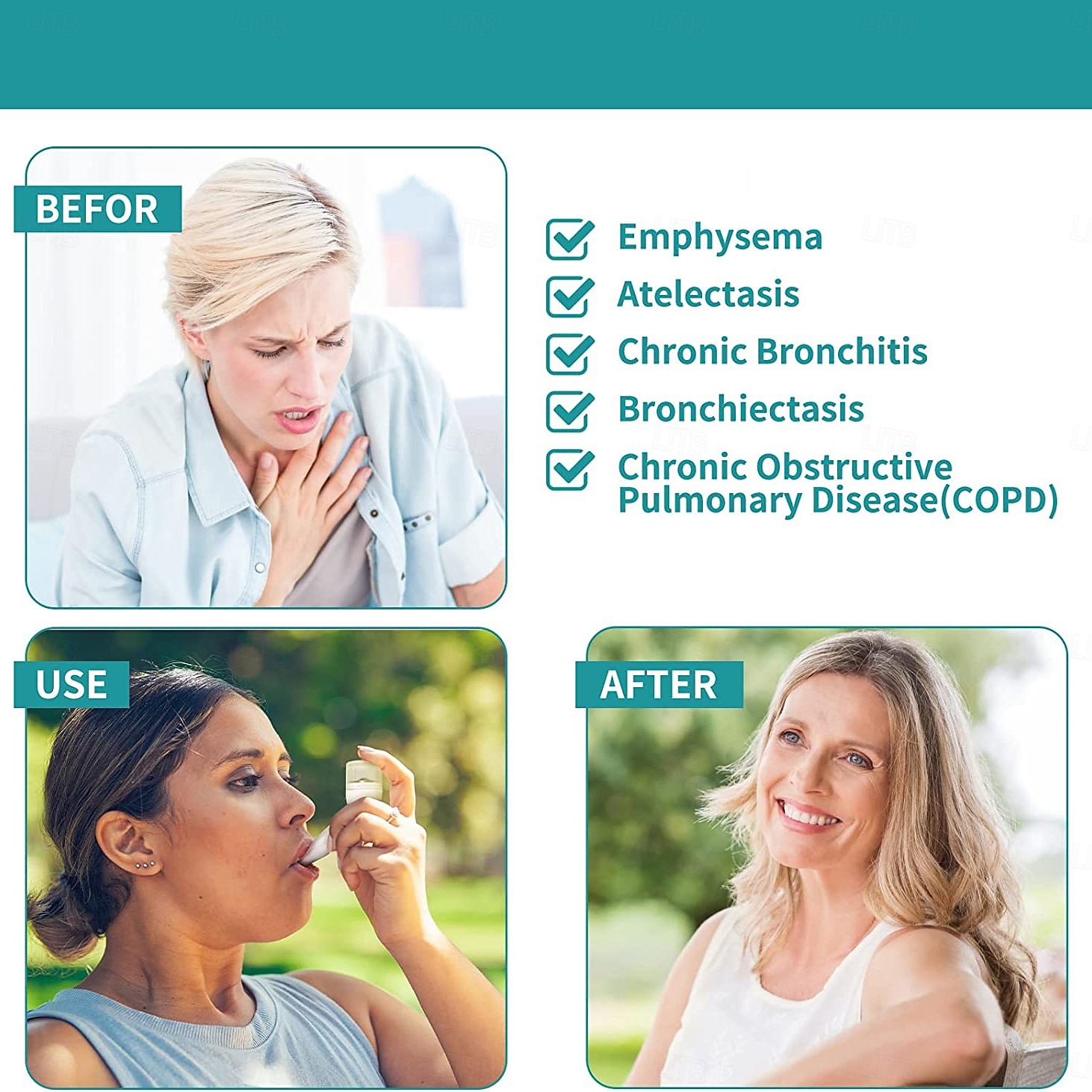 Ademhaling Vibratie Trainer OPEP Fysieke Vibratie Slijmverwijderaar Valentijnsdag Cadeau 2026 - $31.99 –P3