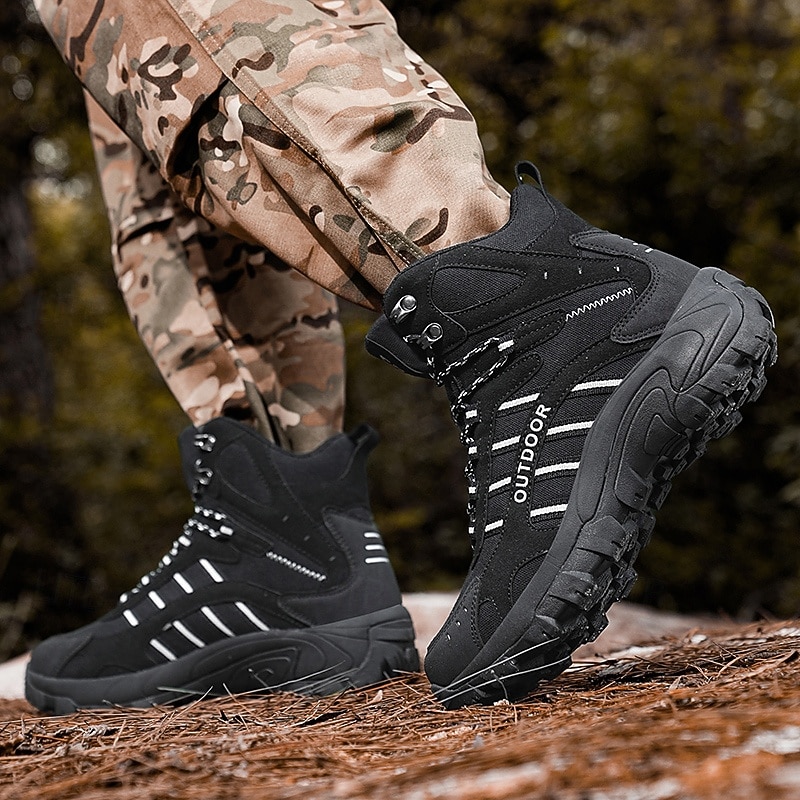 męskie buty trekkingowe z antypoślizgową podeszwą, wytrzymałe buty trekkingowe do biwakowania, wspinaczki i wędrówek po szlakach 2026 - $69.99 –P3