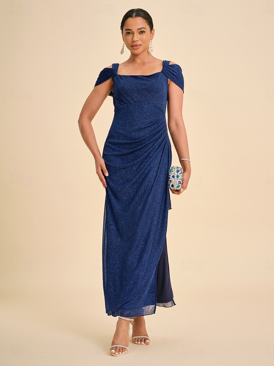 Pentru femei Rochie Maxi Rochie teacă Elegant Petrecere Gril pe Kamado Culoare solidă Fără manșon Pătrat Albastru regal 2026 - $129.99 –P1
