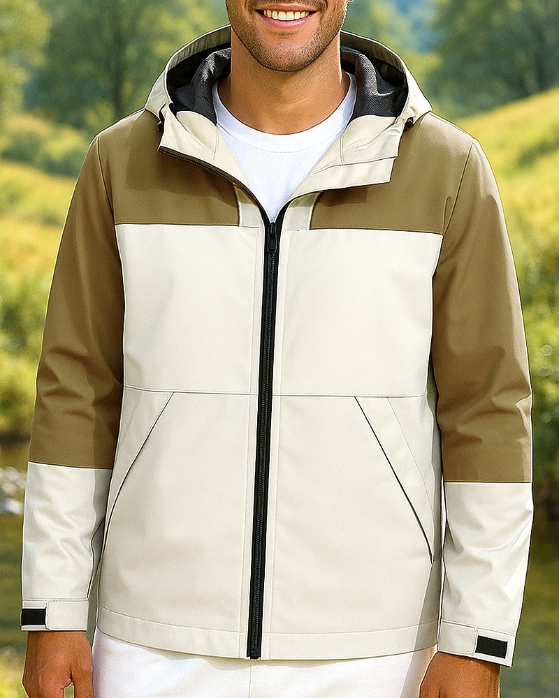 Hombre Cortavientos Chaqueta Chaqueta Softshell Chaqueta para senderismo Al aire libre Impermeable Resistente al Viento Trajes de senderismo Ropa de senderismo Primavera Otoño Camiseta Pesca Camping 2025 - $26.99 –P9