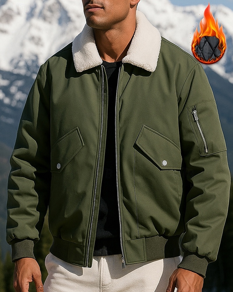 Hombre Chaqueta bómber Chaqueta para senderismo chaqueta impermeable Al aire libre Impermeable Resistente al Viento Trajes de senderismo Ropa de senderismo Invierno Otoño Camiseta Pesca Camping 2025 - $44.99 –P1