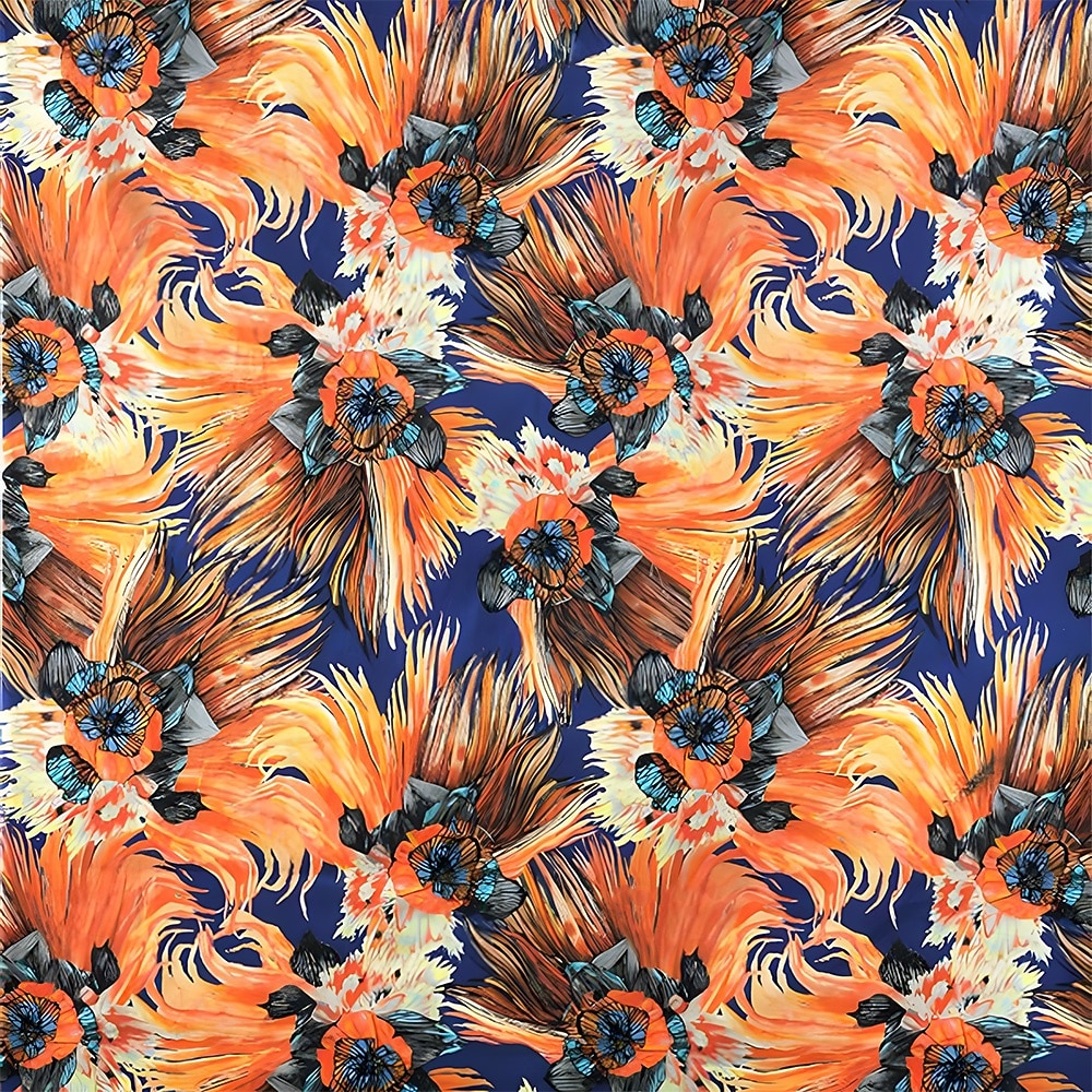 Per uomo Stampa Floreale Maglia Henley Maglietta Manica Lunga Retrò Vintage Casual Casuale Primavera Autunno Blu Giallo Arancione Henley Maglietta Henley del 2026 a $25.99 –P4