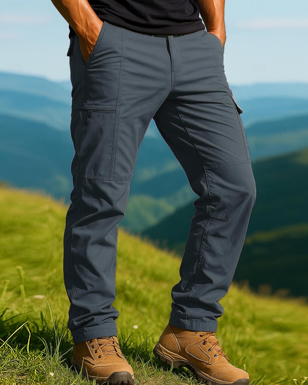 Męskie Spodnie cargo Spodnie turystyczne Wodoodporne spodnie turystyczne spodnie turystyczne Zima Na wolnym powietrzu Regularny Keep Warm Wodoodporny Odporność na wiatr Spodnie Kieszeń Ciemnoszary 2025 - €32.99 –P4