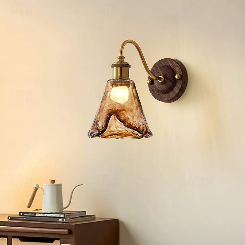LED wandlamp glas 1-lichts moderne wandlamp, minimalistische glazen wandlamp, voor studeerkamer woonkamer slaapkamer 110-240v 2026 - $160.99 –P1