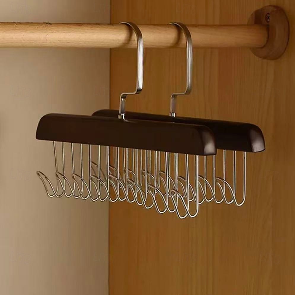 2 db-os csúszásgátló, többfunkciós fa kabátakasztó – falra szerelhető fogas kabátokhoz, sapkákhoz, táskákhoz, sálakhoz és övekhez, hálószobába &otthoni szervező 2026 - $9.99 –P8