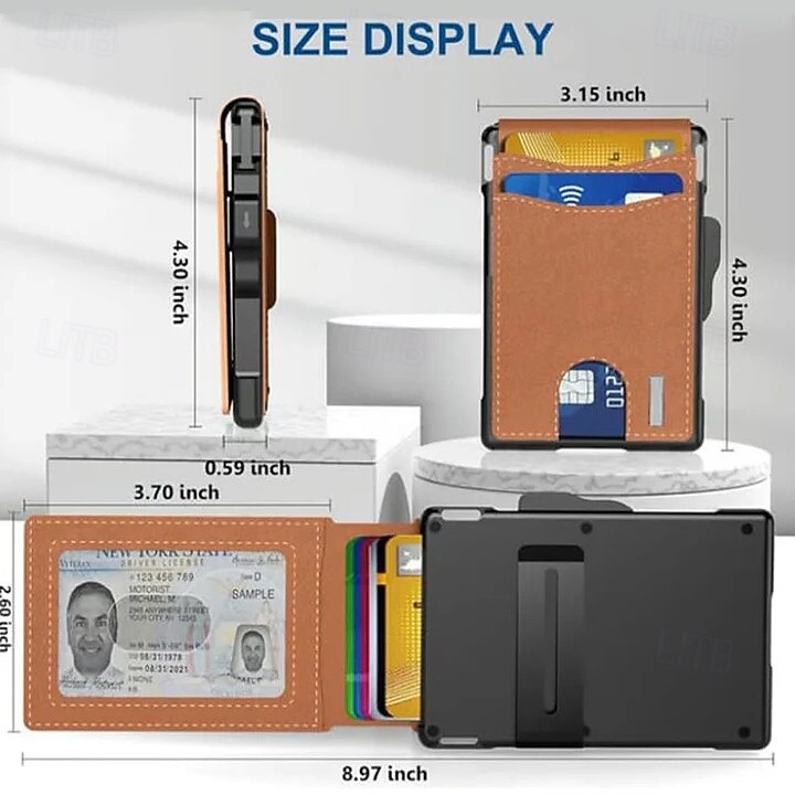 ανδρικές υποδοχές καρτών pu δέρματος για επαγγελματίες τύπους για αεροτομή, μακρύ πορτοφόλι, μεγάλη χωρητικότητα, μεταλλική θήκη καρτών, κομψός διοργανωτής πιστωτικών καρτών για άνδρες 2025 - $37.99 –P12