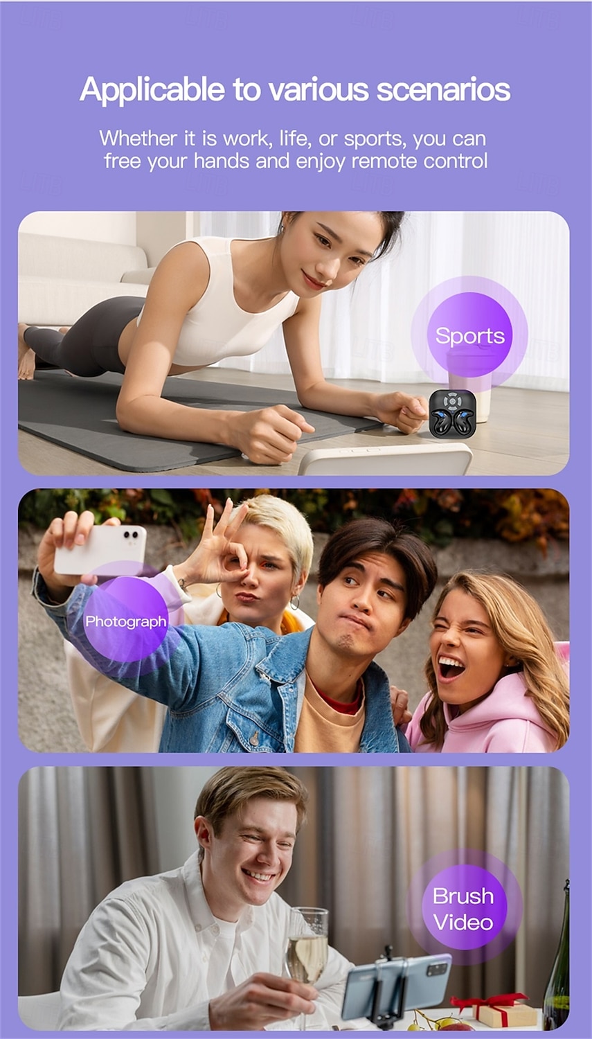 LY9 TWS True auriculares inalámbricos En el oido Bluetooth5.0 Deportes Estéreo Sonido envolvente para Apple Samsung Huawei Xiaomi MI Entrenamiento de gimnasio Esquí Camping / Senderismo Oficina de 2025 - $16.99 –P5