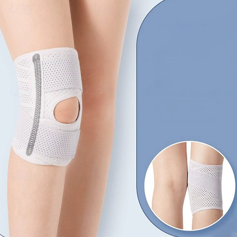 Feminino Pacote com 2 joelheiras de compressão esportiva Anti-Escorregar Tecido Dor no joelho Suporte de joelho Para Exercite-se LCA Levantamento de peso de 2025 por $11.49 –P4