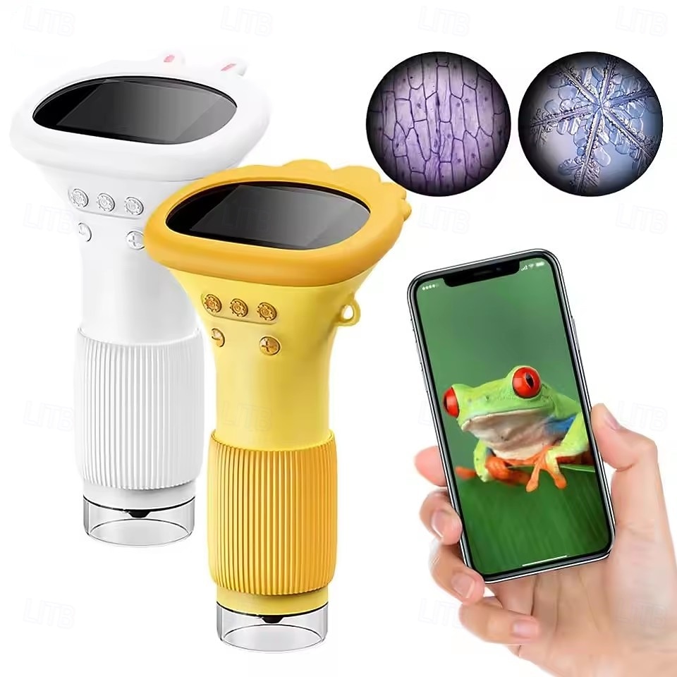 Portable Handheld Microscope מיקרוסקופ 1000X קל לתפעול תאורת לד 2025 - $55.99 –P1