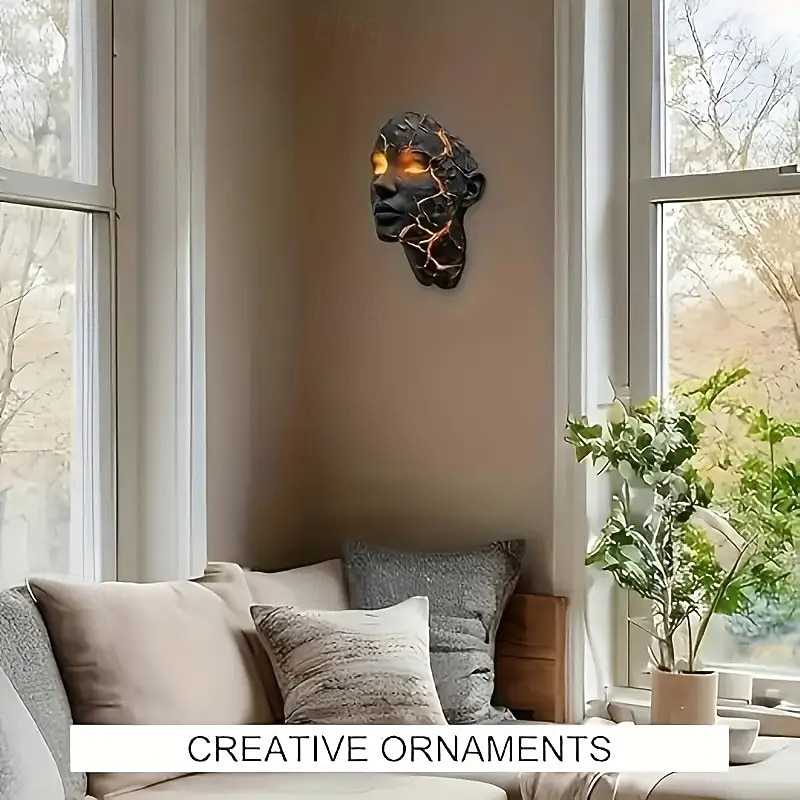 trendige Shattered Soul-Wandlampe, 3D-Illusion, LED-Wandlampe, zerbrochener Glaseffekt, Leuchte, geeignet für Schlafzimmer, Wohnzimmer, Bars, Cafés – energieeffizient und einfach zu installieren 2025 - $32.99 –P3