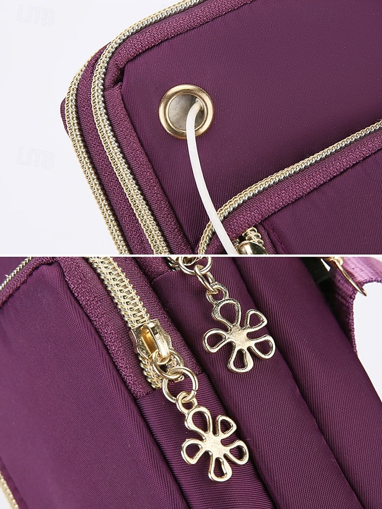 Sac à bandoulière imperméable pour femme avec design multi-poches, sac à main de voyage en nylon léger pour l'extérieur, le sport et l'utilisation quotidienne de 2026 ? $14.99 –P8