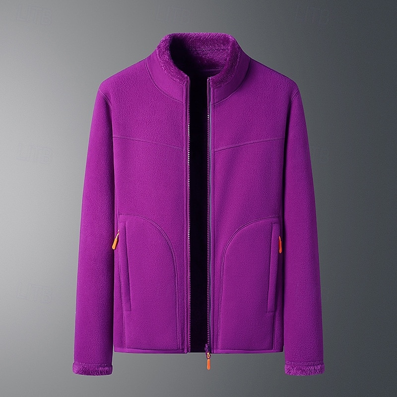 Per donna Giacca con cerniera completa Giacca in pile polare con tasche Manica Lunga Top Athleisure Tinta unita Di pile Morbido Caldo Palestra All'aperto Corsa abbigliamento sportivo Abbigliamento del 2025 a $28.99 –P4