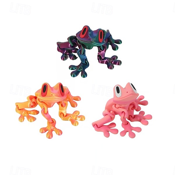 2026年 3/6個の3Dプリントマグネットカエル - 関節式カエルモデル、3Dプリントデスクオーナメント、冷蔵庫マグネット、コレクターフィギュア、トレンディな装飾  コレクション – $17.99 –P7