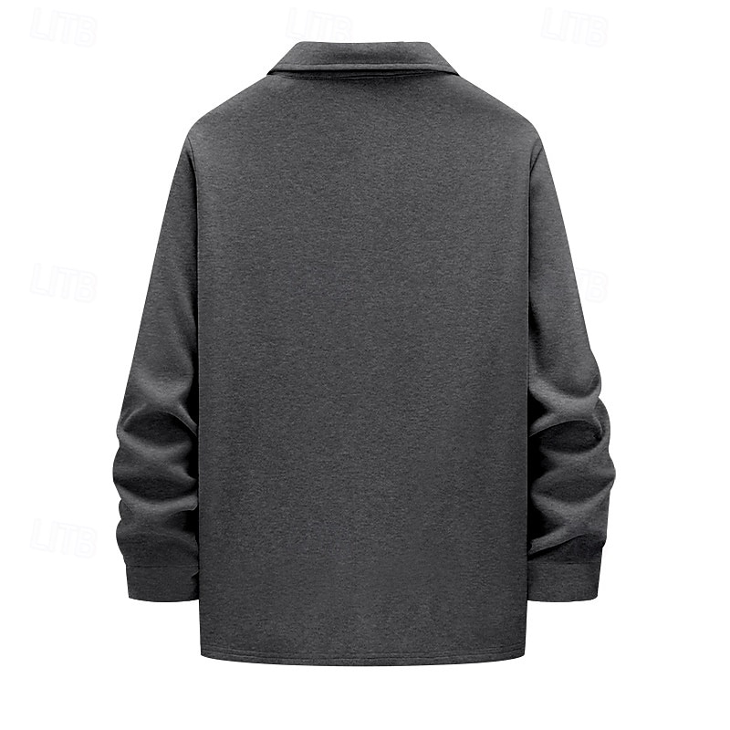 Per uomo Giacca Leggera Giacca Cargo Giacca Casual Vacanza Quotidiano Caldo Tasca Primavera Autunno Semplice Moda Classico Bavero Regolare Nero Rosso Cachi Grigio chiaro Grigio scuro Giacca del 2025 a $24.99 –P11