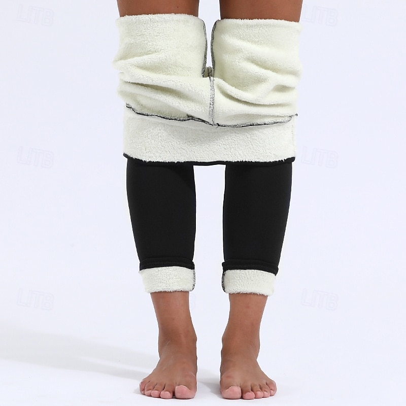 Per donna Leggings Fodera in pile accogliente Casual Lunghezza intera Misura del girovita medio Semplice Elastico in vita Calore Termico Elasticizzato Vacanza Streetwear Casual Rosso violaceo Grigio del 2025 a $22.99 –P11