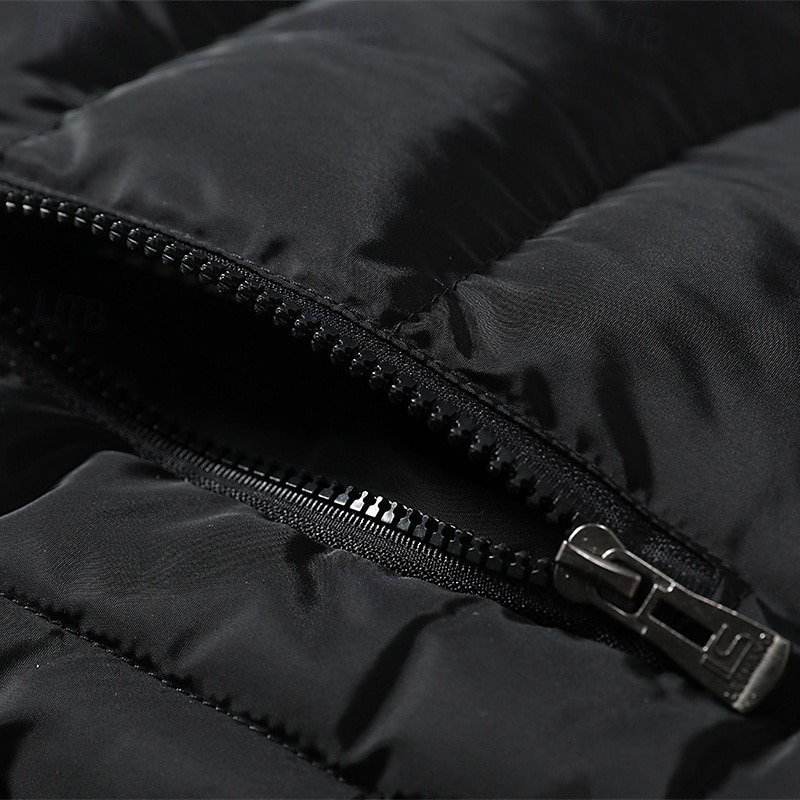 Ανδρικά Γιλέκο Puffer Veste Gilet Διακοπές Καθημερινά Ημερομηνία Μοντέρνα Καθημερινό Φθινόπωρο Χειμώνας Τσέπη Πολυεστέρας Διατηρείτε Ζεστό Άνετο Συμπαγές Χρώμα Φερμουάρ Όρθιος Γιακάς Κανονικό 2026 - $29.99 –P7